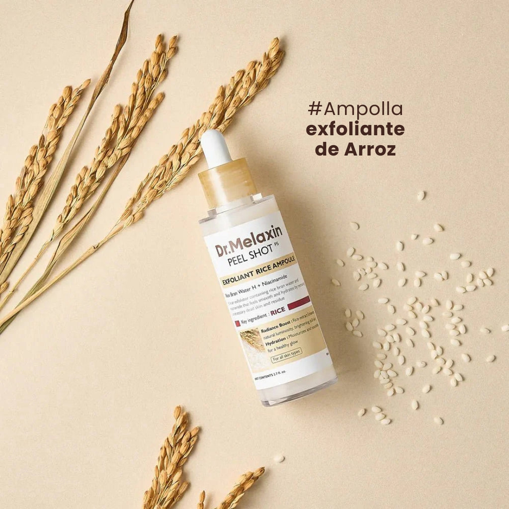 PEEL SHOT EXFOLIATING WHITE RICE AMPOULE 80ml - DR.MELAXIN - SARANG