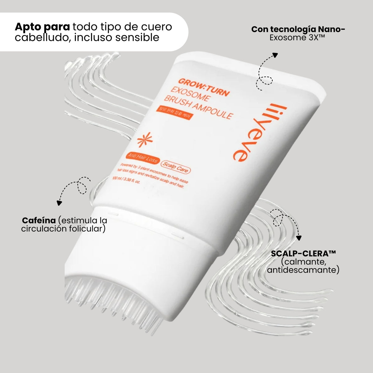 EXOSOME Brush Ampoule 100ml - Lilyeve - Sarang