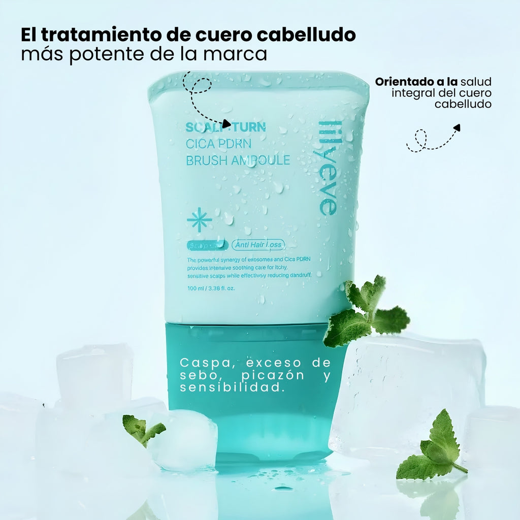 Scalp Turn Cica PDRN Brush Ampoule 100ml - Lilyeve - Sarang