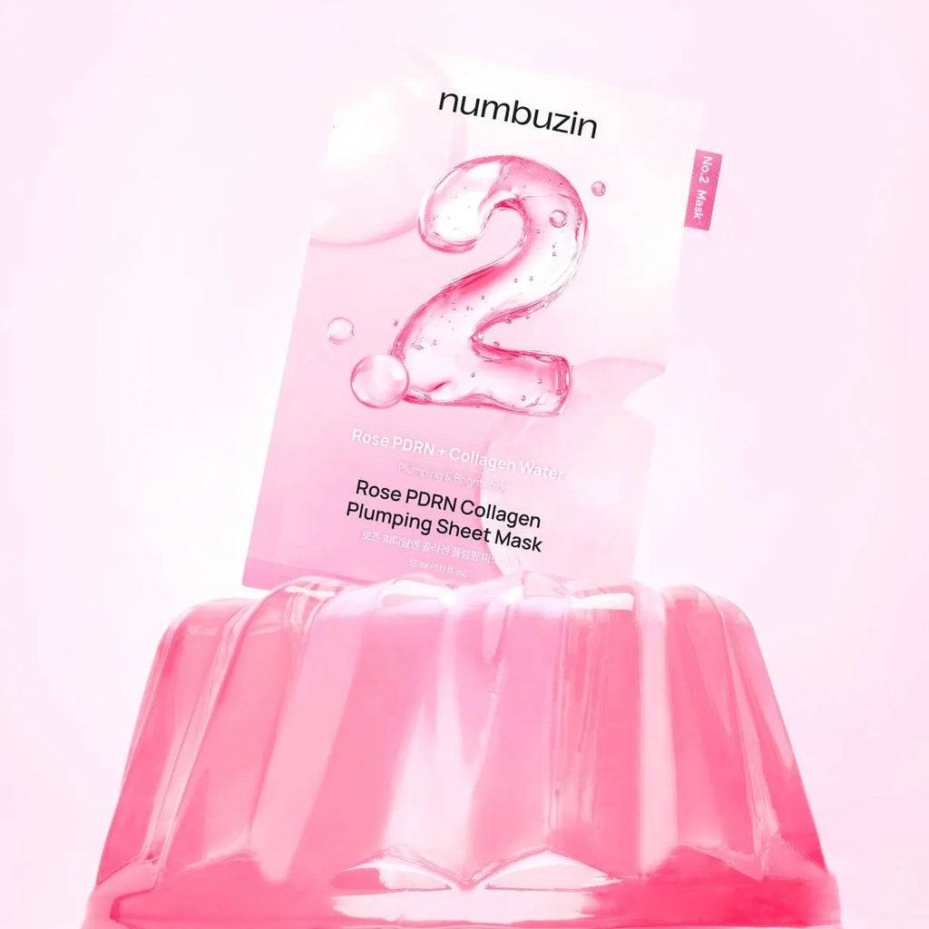 No.2 Rose PDRN Collagen Plumping Sheet Mask - Numbuzin - Sarang