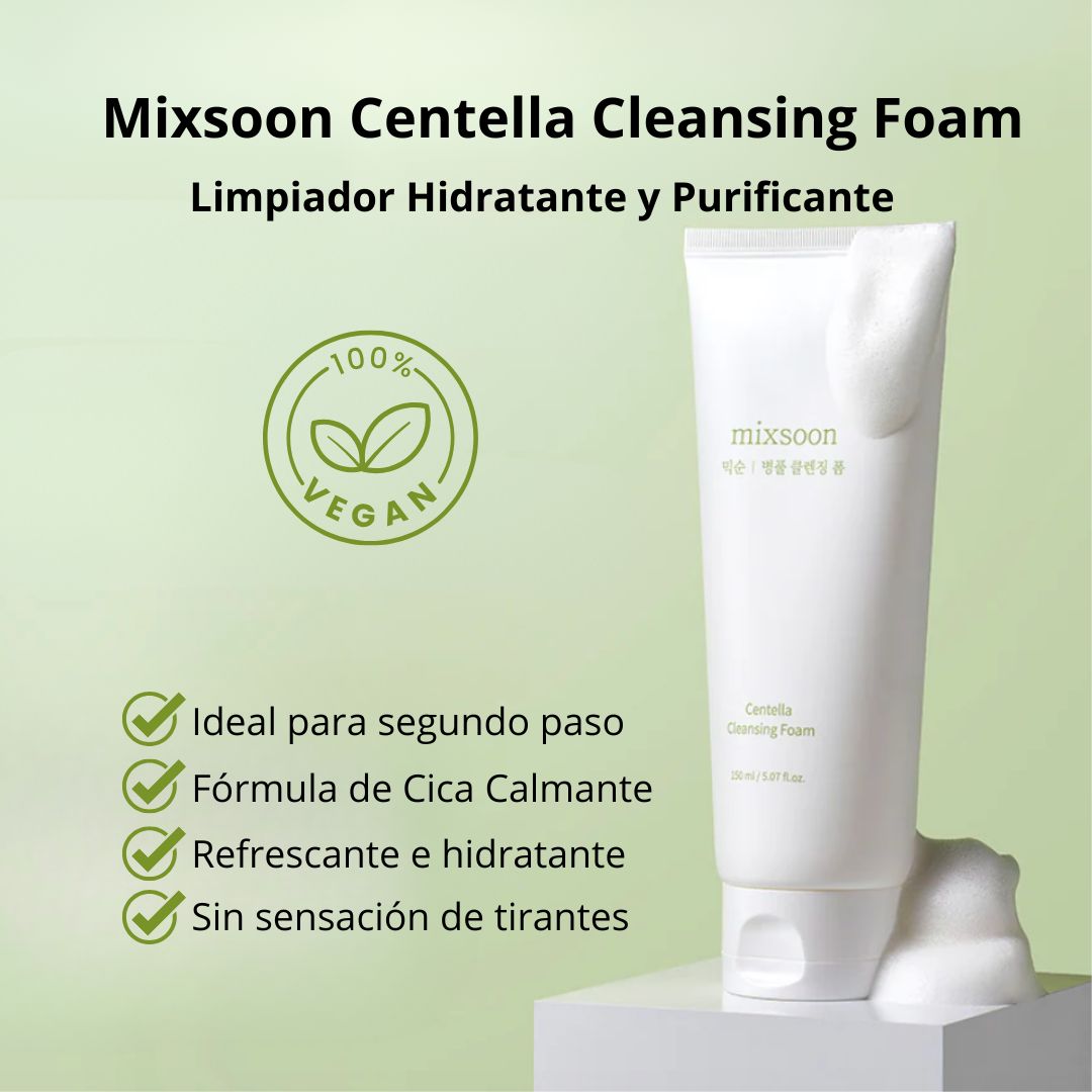 Limpiador espuma Centella Cleansing Foam 150 ml - Mixsoon - Sarang