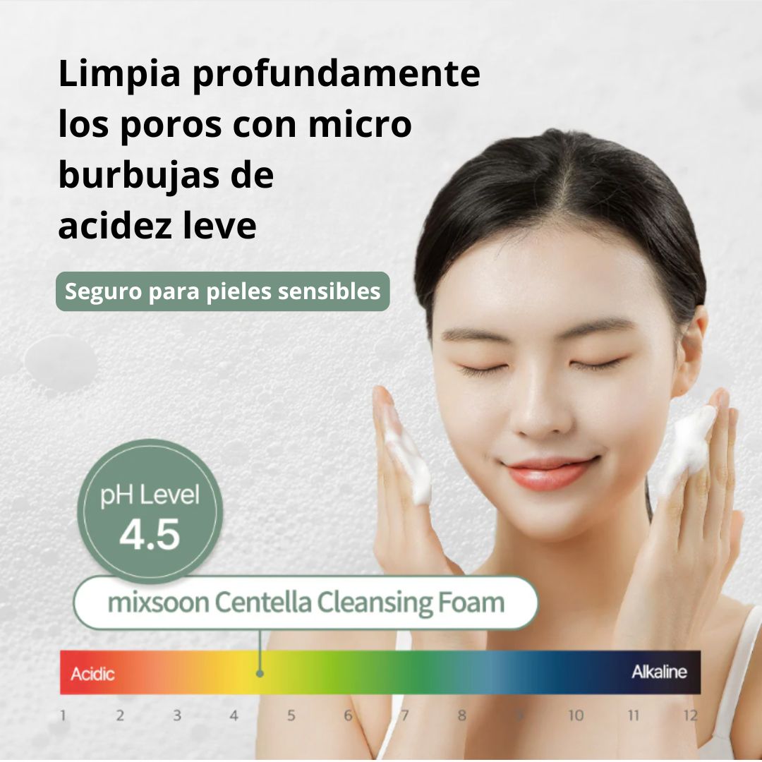 Limpiador espuma Centella Cleansing Foam 150 ml - Mixsoon - Sarang
