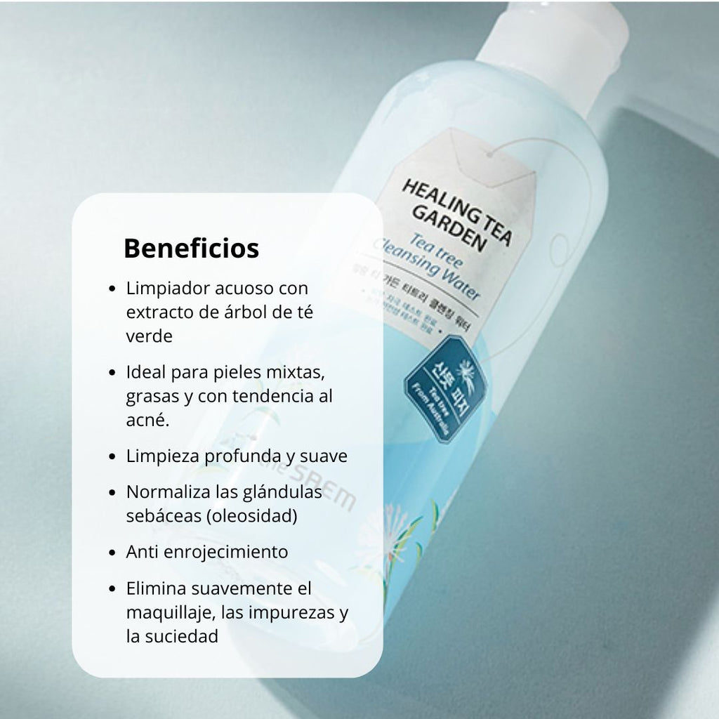 Agua micelar Healing Tea Garden Cleansing Water Tea 300 ml Tea Tree - The Saem - Sarang