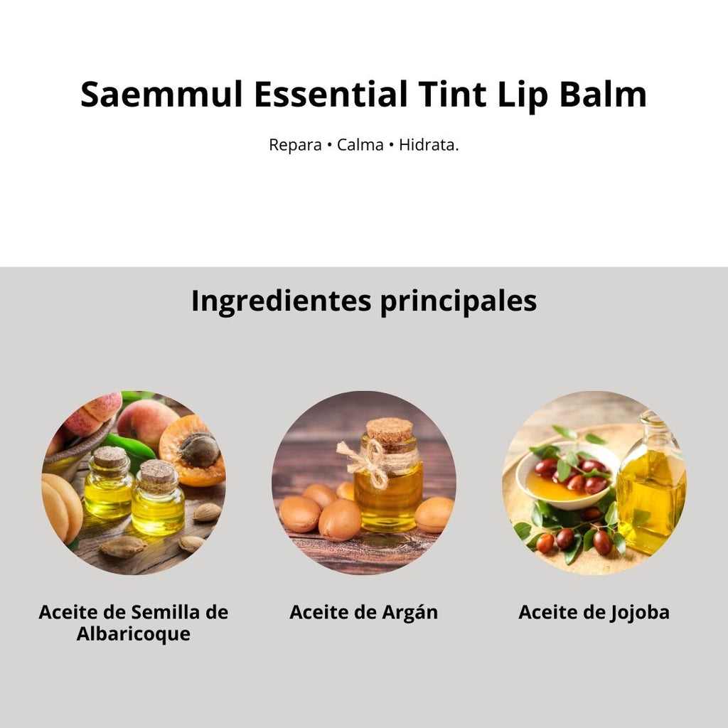 Bálsamo Saemmul Essential Tint Lip balm 4g - The Saem - Sarang